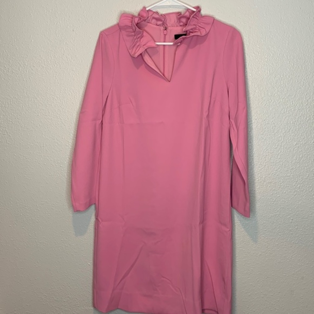 J. Crew Ruffleneck shift dress Size 6 **NWT** - Picture 7 of 9